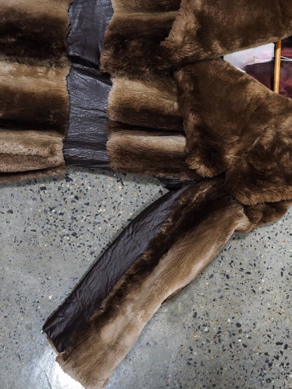 Sheared Beaver Coat - Picture 3 of 6
